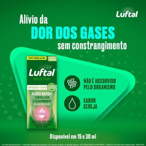 Luftal Simeticona 75mg/ml Gotas 15ml