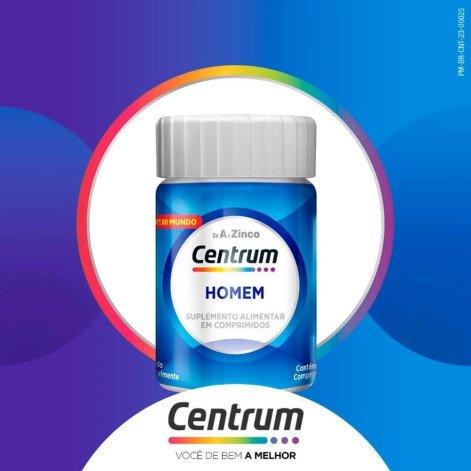  Polivitaminico Centrum Essentials Homem de A a Zinco 30 Comprimidos