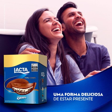 Ovo de Páscoa Lacta Tripla Camada Oreo 320g
