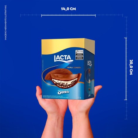 Ovo de Páscoa Lacta Tripla Camada Oreo 320g