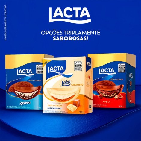 Ovo de Páscoa Lacta Tripla Camada Oreo 320g
