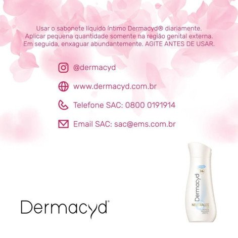 Sabonete Líquido Íntimo Dermacyd Pro-Bio Neutralize com 200ml