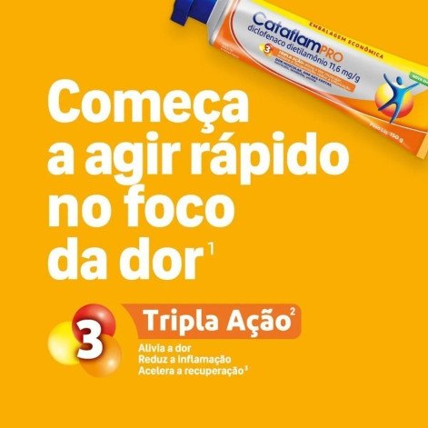 CataflamPRO Diclofenaco Dietilamônio 11,6mg/g Emulgel 150g