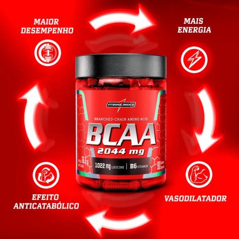 Bcaa 2044mg 90caps Integral Médica Aminoácido