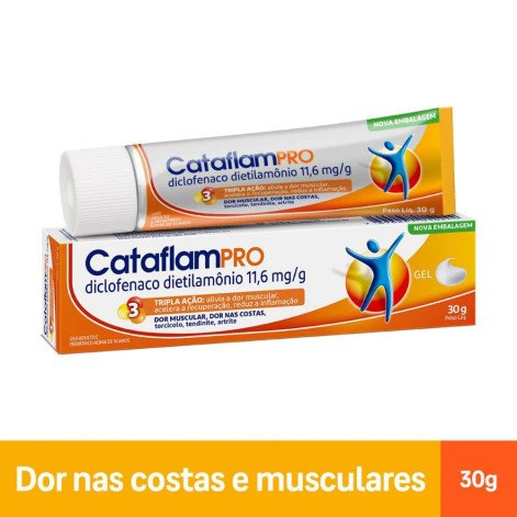 CataflamPRO Diclofenaco Dietilamônio 11,6mg/g Emulgel 30g