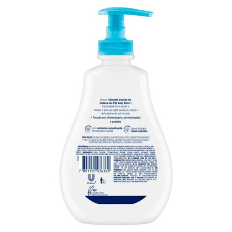 Sabonete Líquido da Cabeça aos Pés Baby Dove Hidratação Enriquecida 400ml
