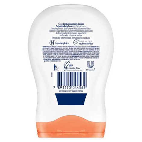 Condicionador Dove Baby Hidratação Enriquecida para Cabelos Cacheados 200ml
