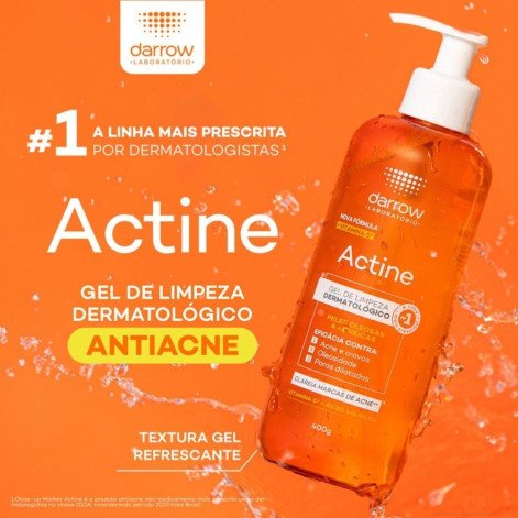 Gel de Limpeza Facial Darrow Actine Antioleosidade 140g