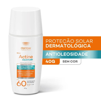 Protetor Solar Facial Darrow Actine Aquafluid FPS 60 40g