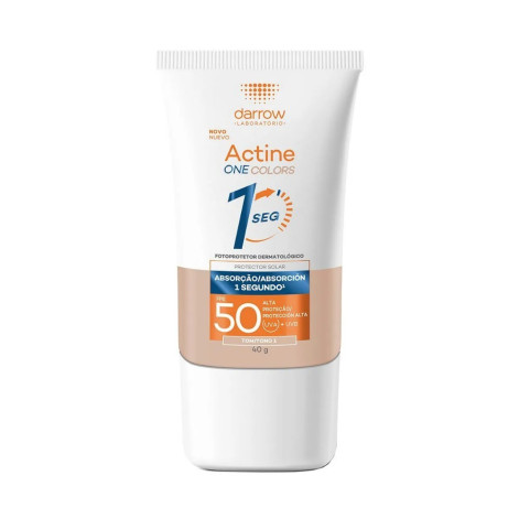 Protetor Solar Facial Darrow Actine One Colors FPS 50 Tom 1 40g