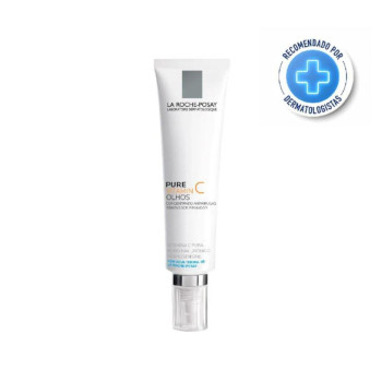 Creme Anti-Idade Olhos Pure Vitamin C Olhos La Roche-Posay Vitamina C para Contorno dos Olhos 15ml