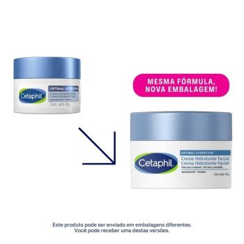 Creme Hidratante Facial Cetaphil Optimal Hydration Com Ácido Hialurônico 48g