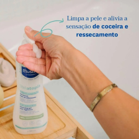 Gel Lavante Mustela Stelatopia Pele Seca e Extemamente Ressecada 500ml