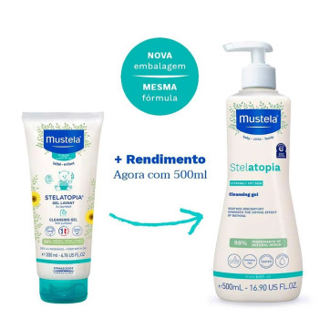 Gel Lavante Mustela Stelatopia Pele Seca e Extemamente Ressecada 500ml