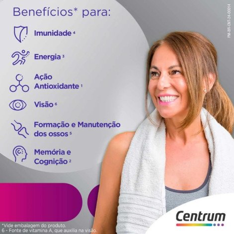 Polivitamínico Centrum Select Mulher 50+ 60 comprimidos