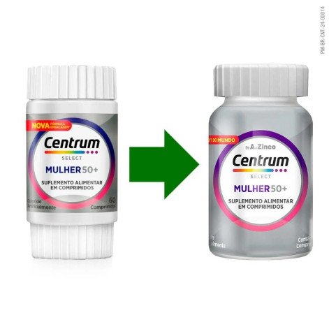 Polivitamínico Centrum Select Mulher 50+ 60 comprimidos