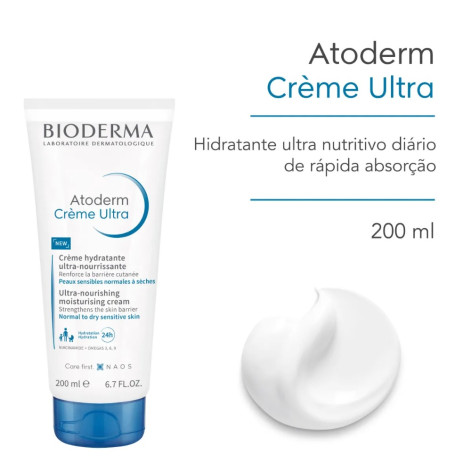  Creme Hidratante Atoderm Ultra 200ml
