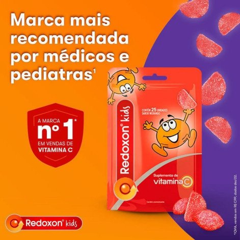 Vitamina C Redoxitos Morango 25 Gomas