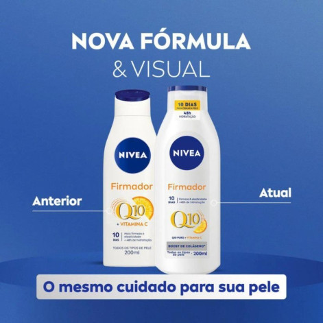 Hidratante Corporal Nivea Firmador Q10 + Vitamina C Todos os Tipos de Pele 200ml