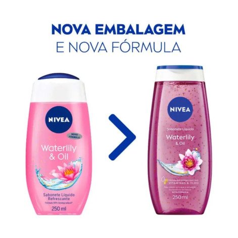 Sabonete Líquido Nivea Waterlily & Oil com 250ml