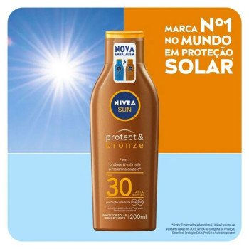 Protetor Solar Nivea Sun Protect & Bronze Fps 30 200ml