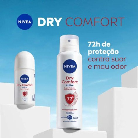 Kit Desodorante Nivea Dry Comfort Roll-On 50ml 2 unidades