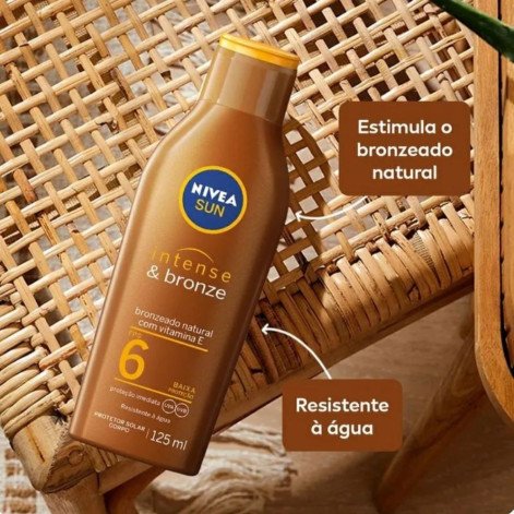 Loção Bronzeadora Nivea Sun Intense & Bronze Fps 6 125ml