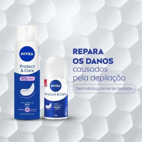 Kit Desodorante Nivea Protect & Care Roll-On 50ml 2 unidades