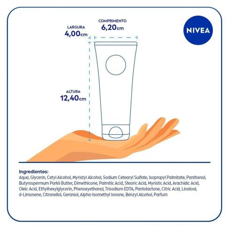 Creme para Mãos Nivea 3 em 1 Reparação com Dexpanthenol 75ml