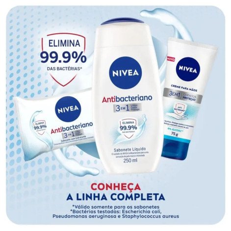 Sabonete Nivea Barra Antibacteriano 85gr 3 Em 1