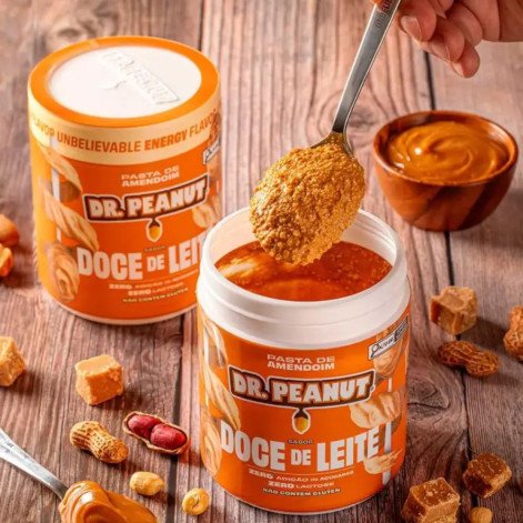 Pasta de Amendoim Com Whey Protein Doce de Leite 400g Dr. Peanut