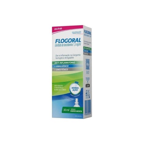 Spray para Garganta Flogoral Sabor Menta 30ml