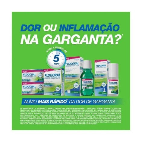 Spray para Garganta Flogoral Sabor Menta 30ml
