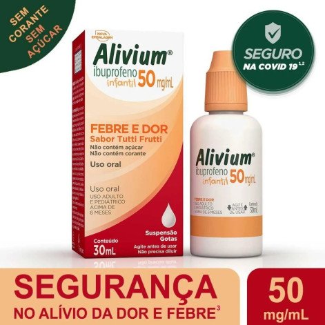 Alivium Infantil Ibuprofeno 50mg/ml Gotas 30ml