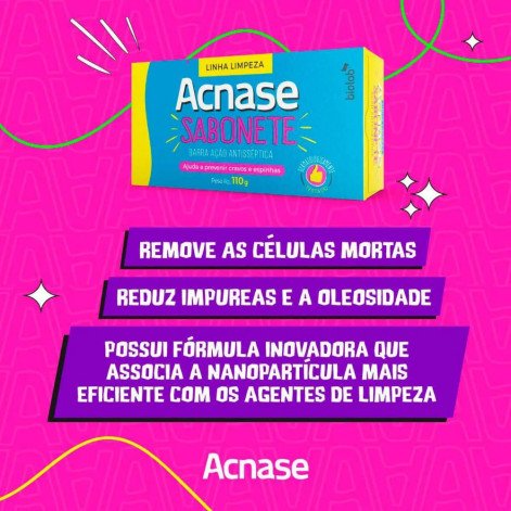 Sabonete Facial Acnase Ação Antisséptica com 110g