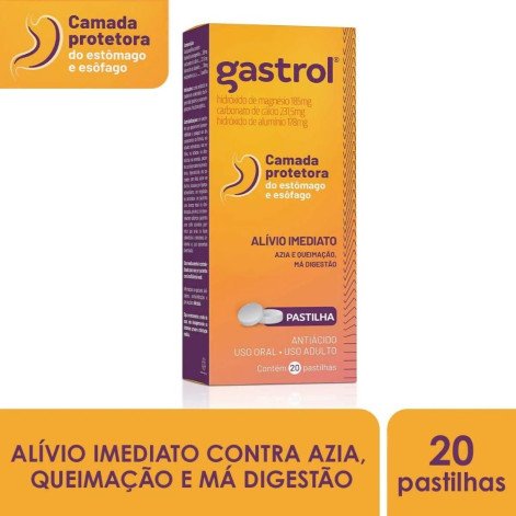 Gastrol 20 Pastilhas Mastigáveis