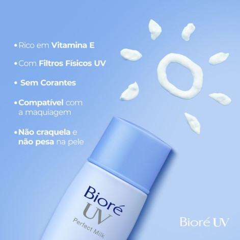 Protetor Solar Facial FPS 50 Bioré UV Perfect Milk 40ml