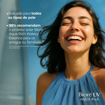 Protetor Solar Facial FPS 50 Bioré UV Aqua Rich Essence 70g