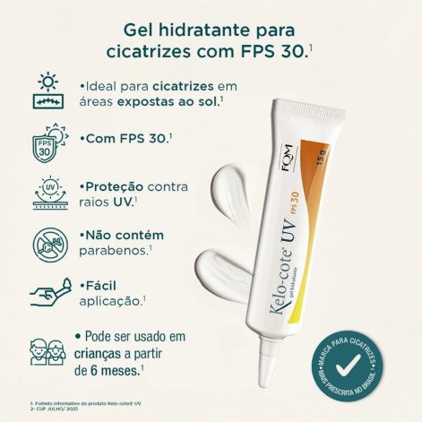  Kelo-Cote UV FPS 30 Gel Hidratante 15g
