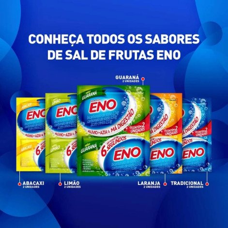  Sal de Fruta Eno Guaraná Pó Efervescente 5g 2 envelopes
