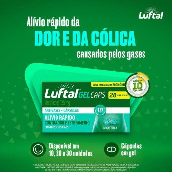  Luftal Gel Caps Simeticona 125mg 20 cápsulas