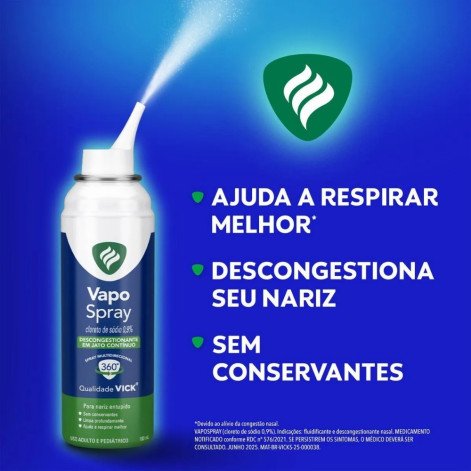 Vick Vapo Spray Descongestionante Nasal 100ml