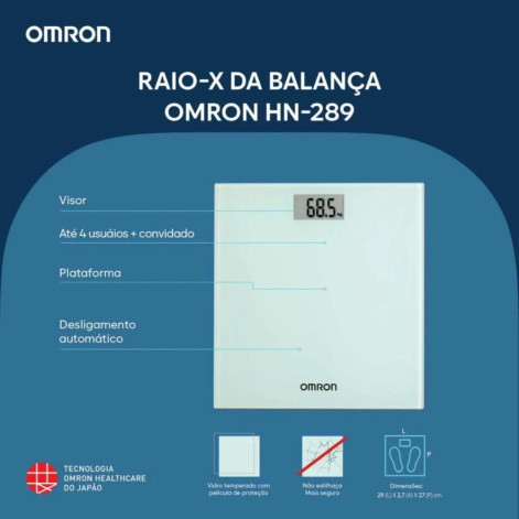Balança Digital de Controle Corporal Omron HN-289 1 unidade
