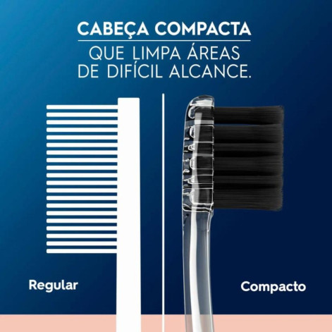 Escova de Dente Oral-B Purification Sensitive Cerdas Ultrafinas Minerais de Carvão 2 unidades