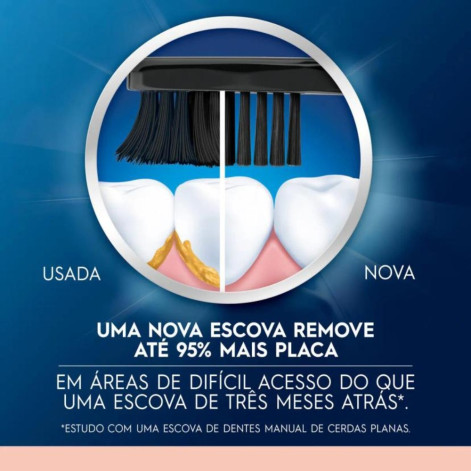 Escova de Dente Oral-B Purification Sensitive Cerdas Ultrafinas Minerais de Carvão 2 unidades