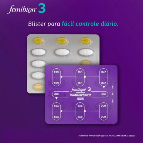 Polivitamínico Femibion 3 para Amamentação 28 Comprimidos + 28 Cápsulas