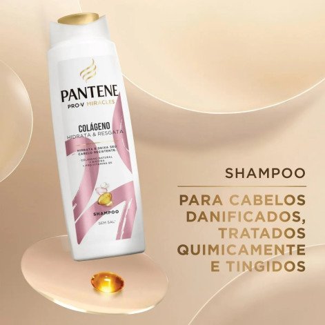 Kit Pantene Pro-V Miracles Colágeno Hidrata & Resgata Shampoo 300ml + Condicionador 150ml