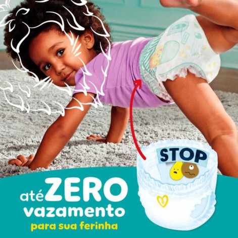Fralda Pampers Pants Ajuste Total M 112 unidades