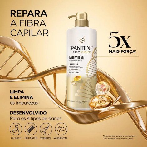 Pantene Pro-V Science Molecular Bond Repair Shampoo 510 ml