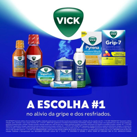 Vick Inalador Solução Inalante Nasal 0,5g Frasco Plástico 2 Unidades